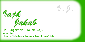 vajk jakab business card